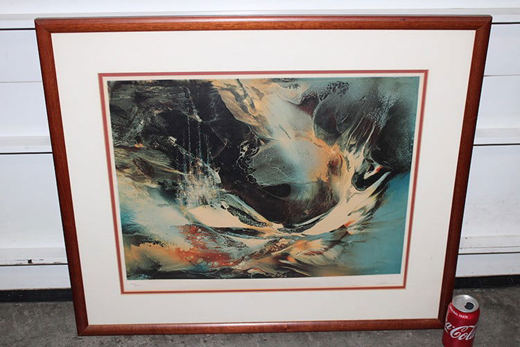 Limited Edition Litho Hand Signed By Leonard Nierman Titled "Floating City" (1 of 5)