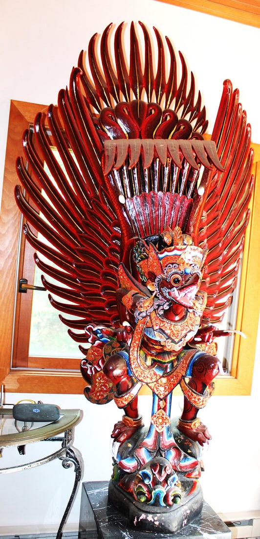 Vintage Carved Garuda Temple Statue (1 of 6)