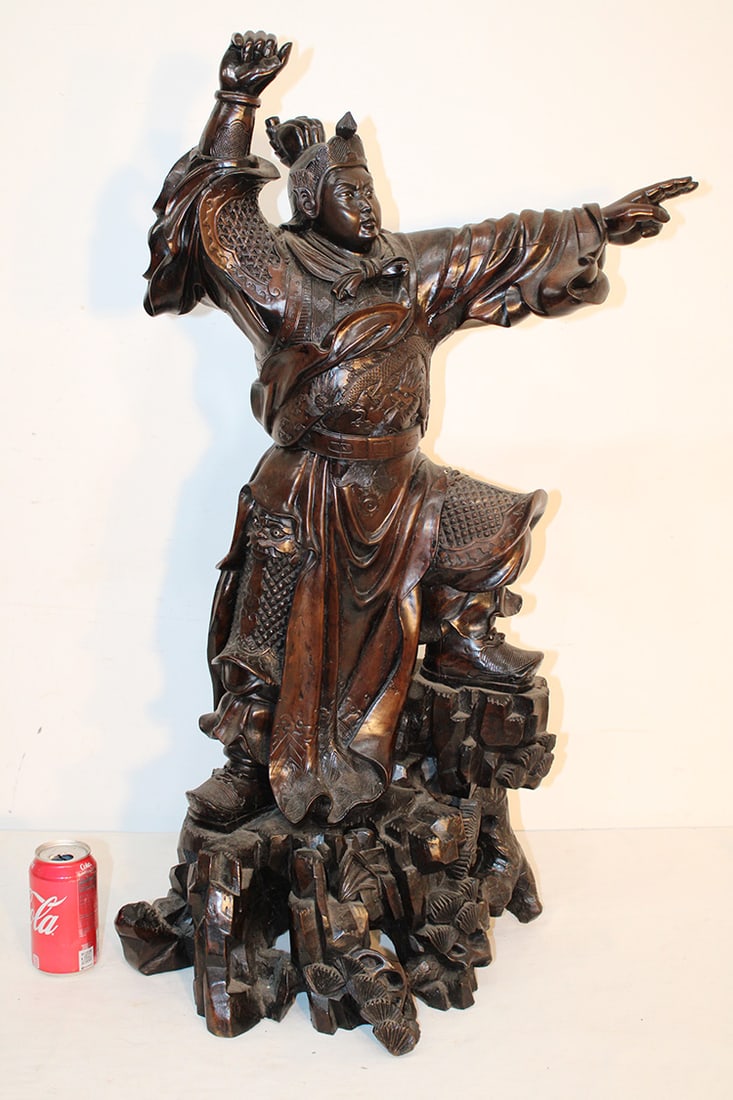 3' Finely Hand Carved Chinese Warrior (1 of 8)