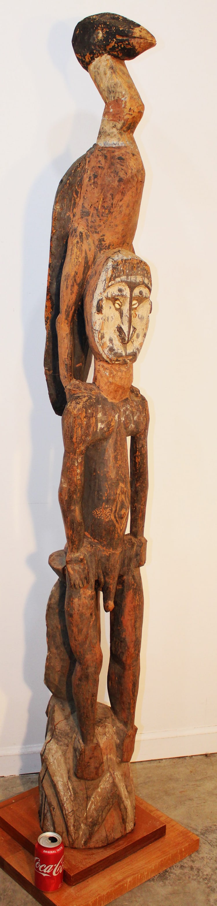 Large Carved Wooden African Tribal Art Konkomba Figure (1 of 7)