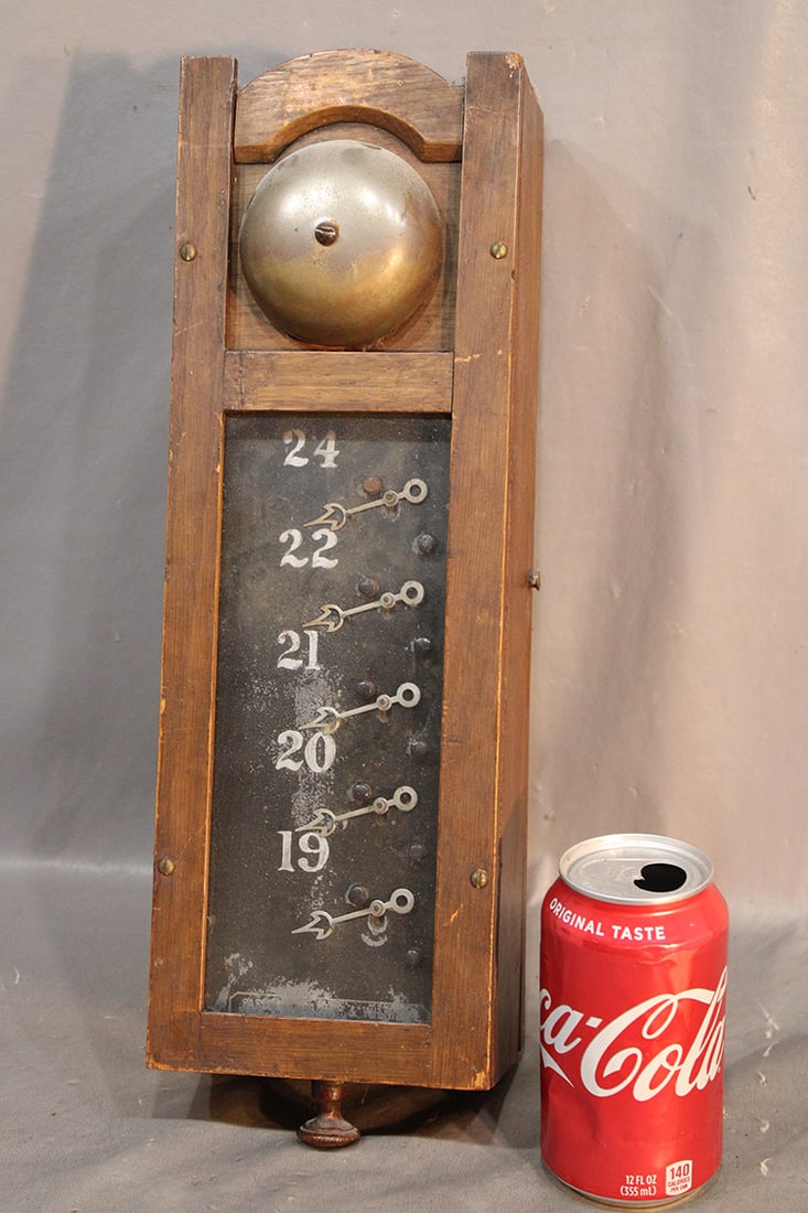 Neat 19Th C. Oak Servant/Butler Call Bell (1 of 6)