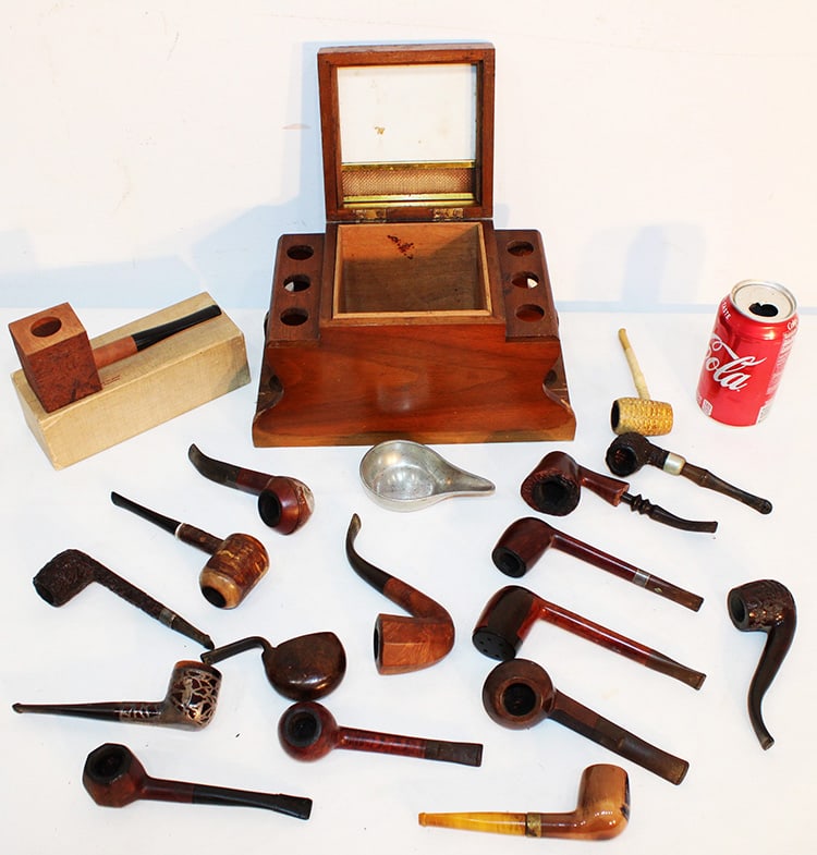 Great Collection Of Vintage Pipes Including Humidor (1 of 5)