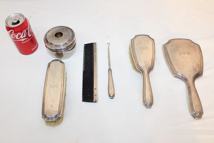 Super Signed Tiffany & Co. 6 Piece Sterling Dresser Set (1 of 4)