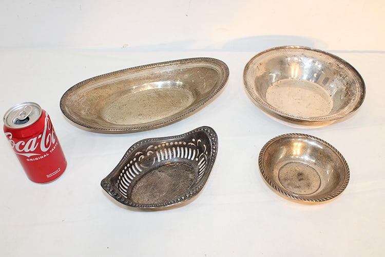 4 Sterling Bowls 20 Ozt By Alvin Fisher, Shreve (1 of 3)