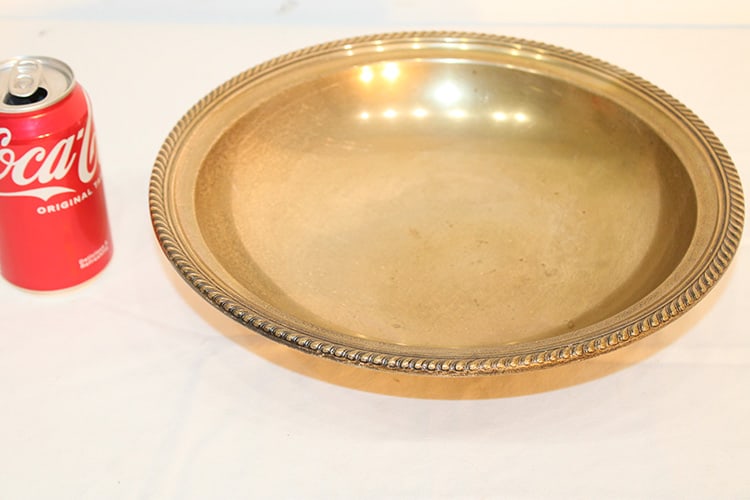 Heavy Gorham 12" Sterling Bowl 24.82 Ozt: Heavy Gorham 12" sterling bowl 24.82 ozt. Needs polishing, no monograms, nice condition.