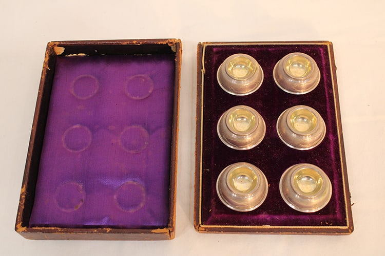 Real Nice Set Of 6 Quality Coin Silver Salts 2.53 Ozt (1 of 5)