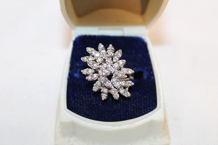 Exceptional 14K White Gold Cocktail Ring (1 of 3)