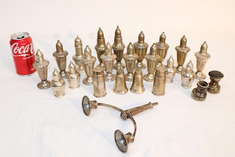 22 Weighted Sterling Salt And Pepper Shakers (1 of 5)