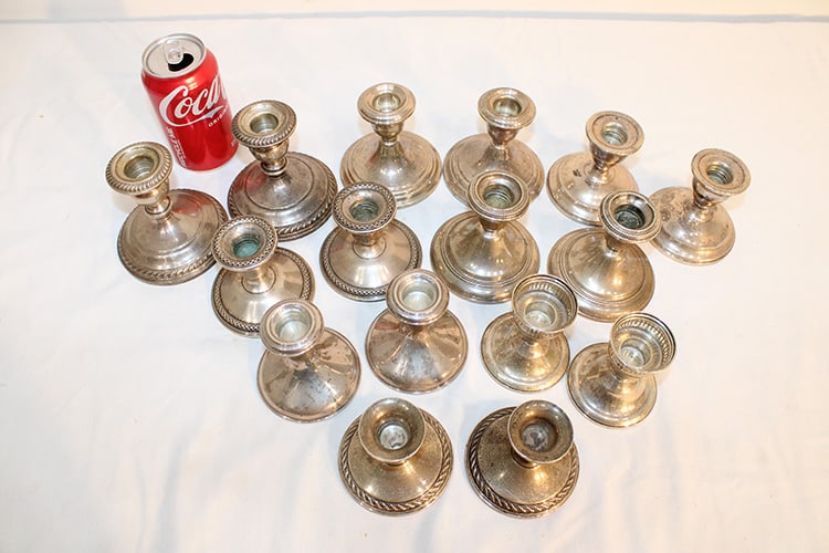 16 Weighted Sterling Candlesticks (1 of 4)