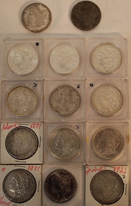 14 Morgan Silver Dollars (1 of 7)