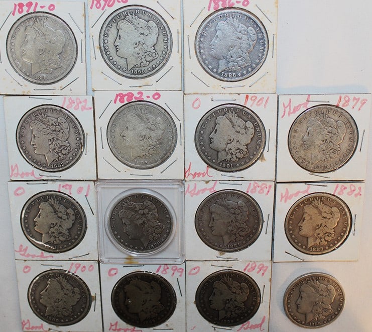 15 Morgan Silver Dollars (1 of 7)