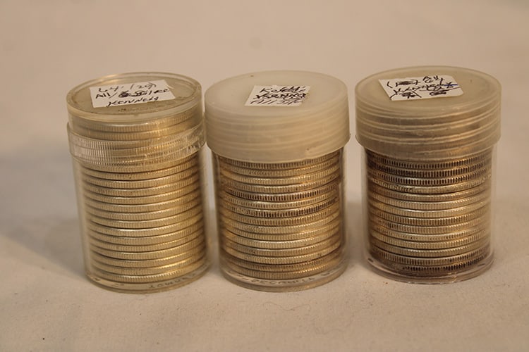 60 Silver Kennedy Halves All 1964 And Before (1 of 3)