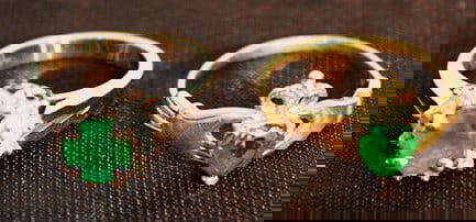 (2) 14K Gold Ladies Rings 1 With Diamonds (1 of 6)