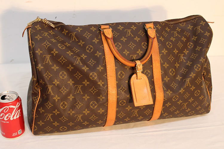 Large Louis Vuitton "Keepall" Monogram Duffel Bag (1 of 11)