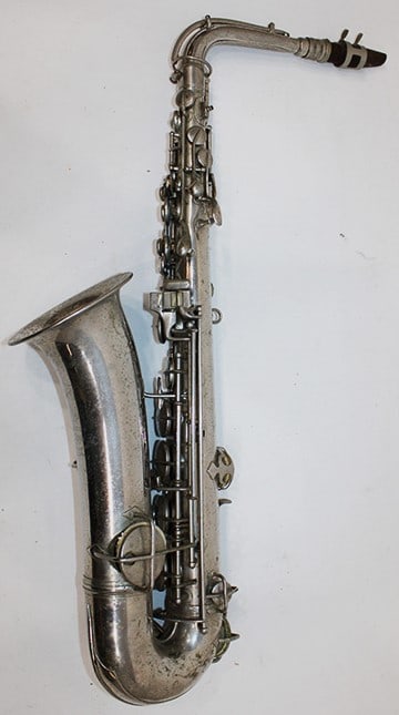 Silver Plated C.G. Conn. Saxophone Serial Number #86999 (1 of 6)