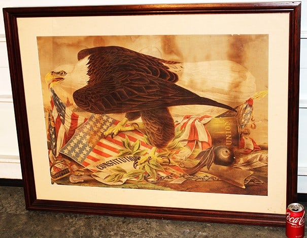 Rare 1861 Litho Of War And Union By Julius Bien (1 of 4)