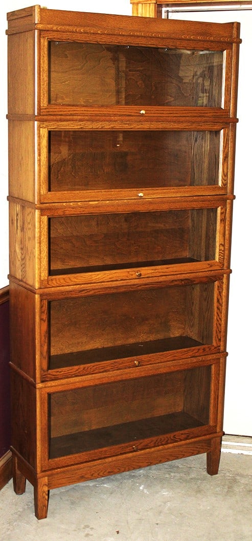 Tall 5 Section Oak Stacking Bookcase Signed Hale (Extra Clean) (1 of 4)
