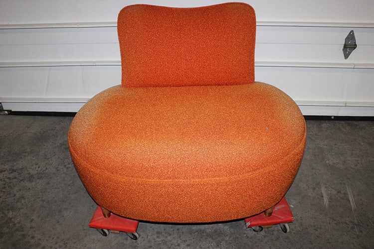 Mid Century Ligne Roset Elysee Style Chair In Orange (1 of 4)