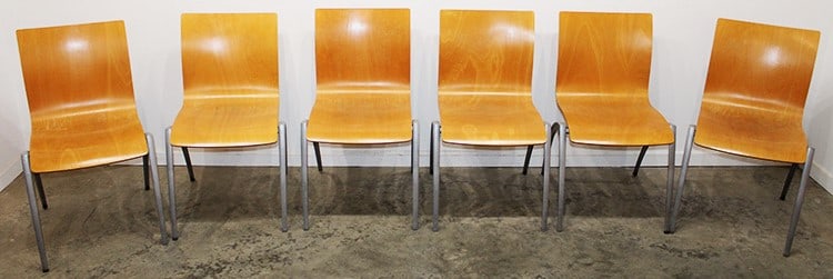 Vintage Italian Style Set Of 6 Bentwood Laminated Chairs (1 of 6)