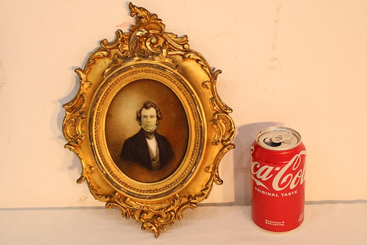 Wonderful 19Th C. Hand Painted Portrait (1 of 4)