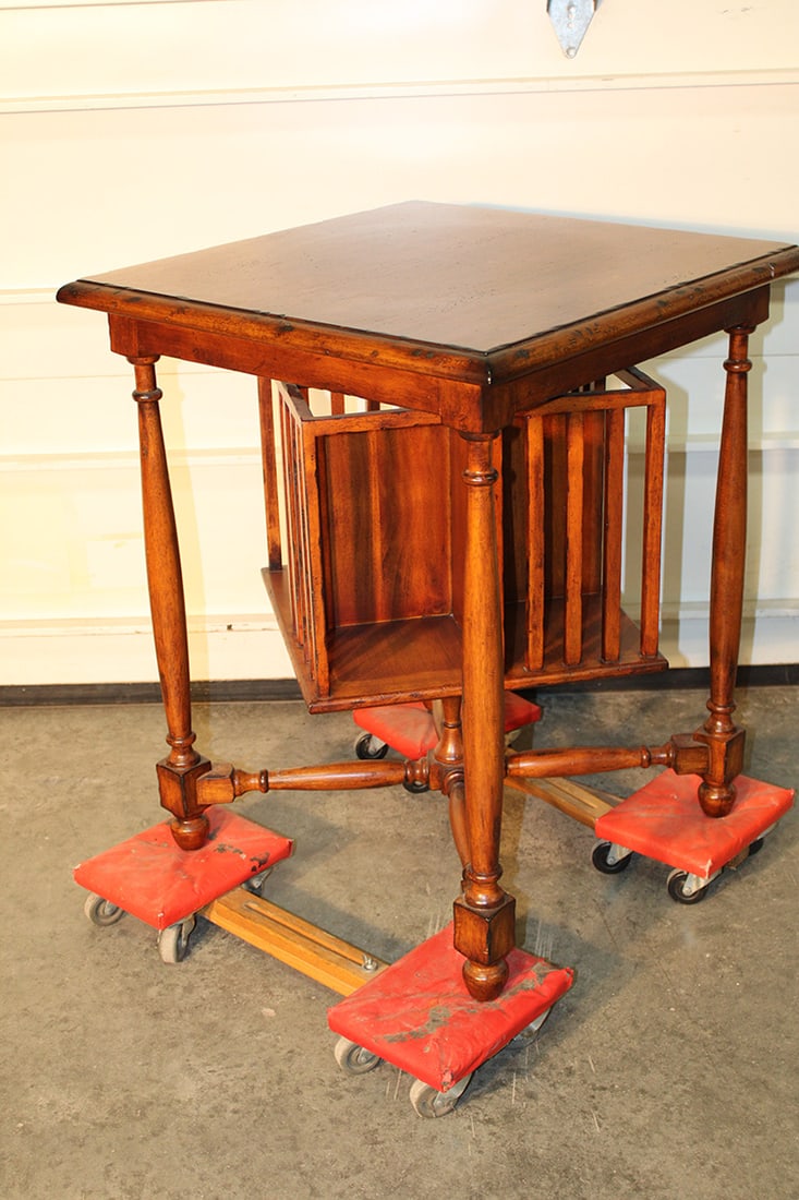 Continental Table With Revolving Bookcase (1 of 3)