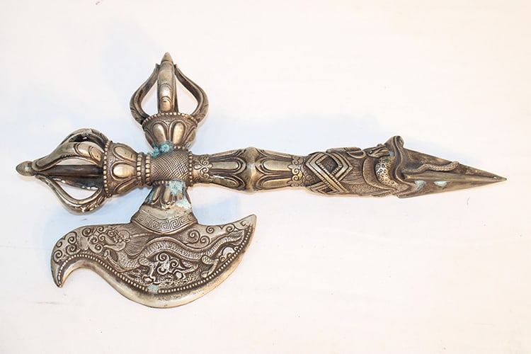 Antique Tibetan Silver Buddha Weapon (1 of 5)