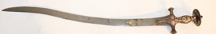 Rare Islamic Mughal Indo Persian Sosun Pota Shamshr Sword (1 of 7)