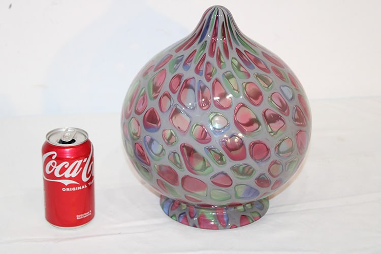 Great Antique Pendant Lamp Shade With A Murano Mosaic Pattern (1 of 4)