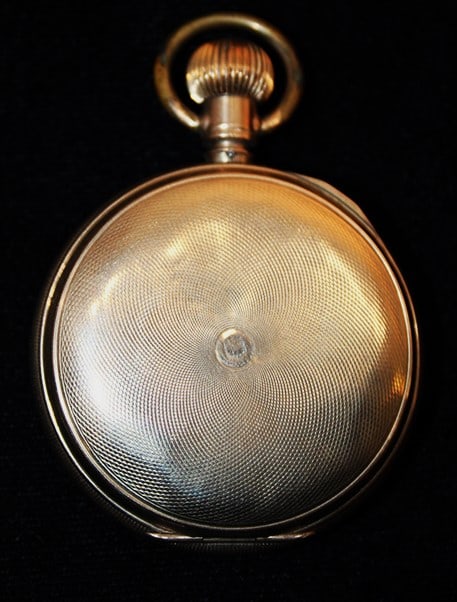 Huge marked 14k gold Waltham pocket watch 78.4 dwt total weight. Vincenzo Colombo inscribed on the: Huge marked 14k gold Waltham pocket watch 78.4 dwt total weight. Vincenzo Colombo inscribed on the inside. Springfield estate. 3" top to bottom.