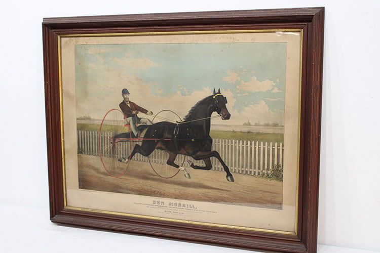 Wonderful large folio titled Ben Morrill harness racer. Published by Haskell & Allen Boston. Entered (1 of 5)