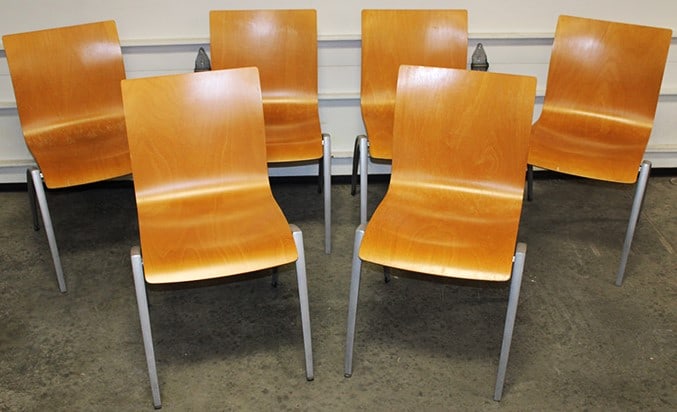 Set of 6 mid century style Zeno chairs designed by Wolfgang C.R. Mezger for Artifort and Davis. (1 of 4)