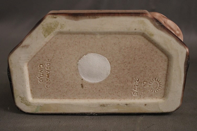 Pair of William McDonald and "Raven" Rookwood pottery bookends in nice condition. #2275, Rookwood - 4