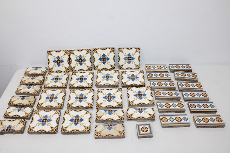 Group of signed Minton Tiles. Estate fresh. A couple have a chip on the corner. Large are appr. 6" (1 of 5)