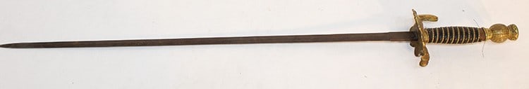 Fraternal patriarchs militant sword. Crown on the hilt and globe on the top with an etched blade (1 of 6)