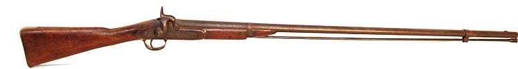 Nice 1861 tower percussion Civil War long rifle with crown. Nice condition, missing 1 strap around (1 of 9)