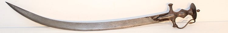Indo-Persian (Tulwar) Katar sword. Crescent blade. Normal wear for the age, nice condition. NYC (1 of 7)