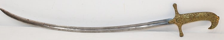 Persian Mameluke sword. Probably ceremonial sword. No scabbard. Nice condition. NYC estate. Overall (1 of 4)