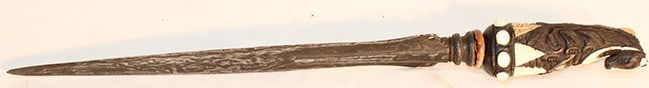 Wonderful early dagger with carved horse head and inlaid pieces around the handle. Real neat and (1 of 6)