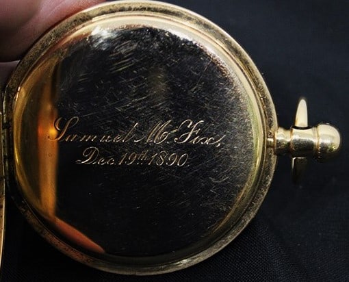 Signed Tiffany & Co. 18K Gold Hunters Case Pocket Watch 61.2 Dwt Total Weight - 4