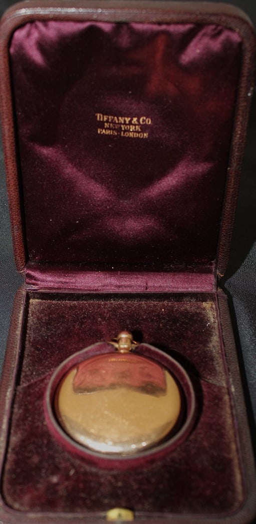 Signed Tiffany & Co. 18K Gold Hunters Case Pocket Watch 61.2 Dwt Total Weight - 6