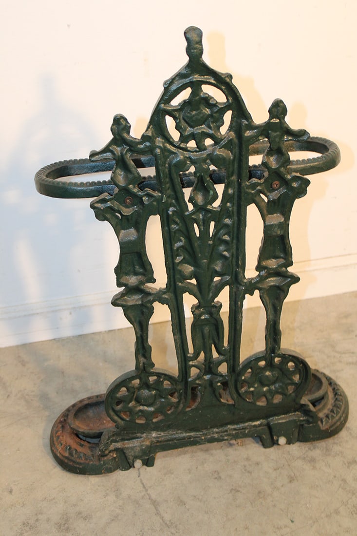 Fancy Cast Iron Umbrella Rack - 5