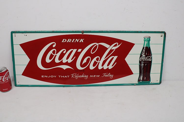 Antique Tin Coca Cola Advertising Sign (1 of 6)