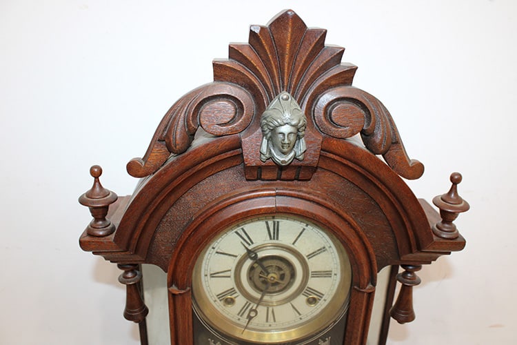 Fine "Gilbert Occidental" Mirror Side Parlor Clock - 2