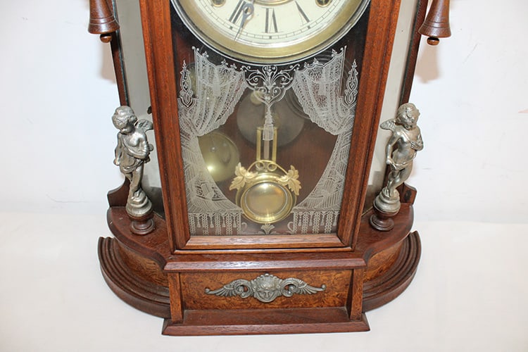 Fine "Gilbert Occidental" Mirror Side Parlor Clock - 3