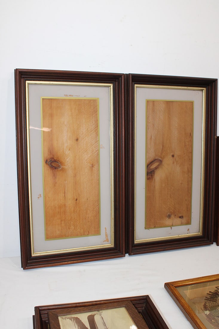 7 Antique Frames Including 5 Victorian Walnut - 2