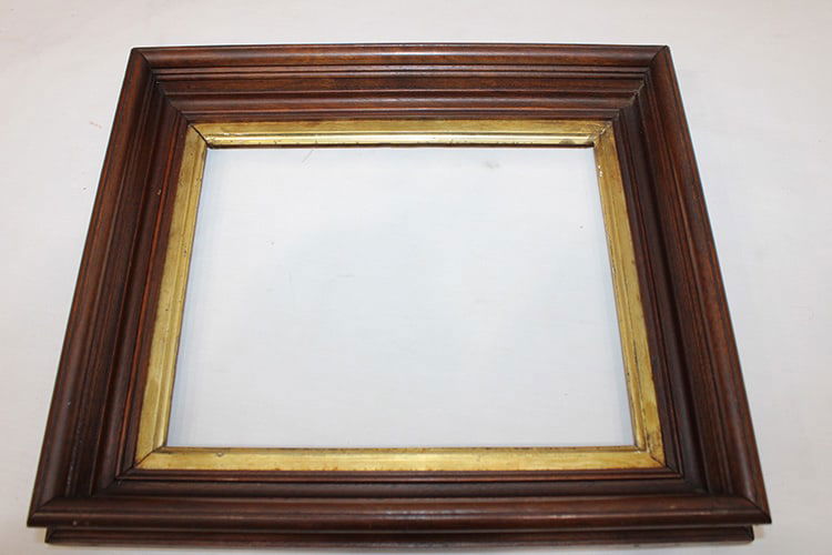 7 Antique Frames Including 5 Victorian Walnut - 7