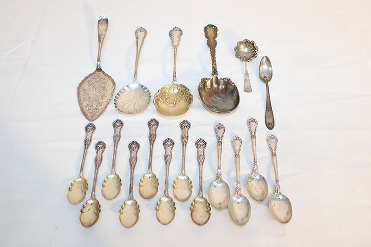18 Pieces of Sterling Silver 19.35-ozt. (1 of 3)