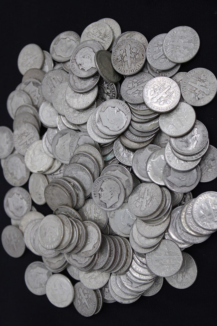 20.00 of Silver Roosevelt Dimes 16.25-ozt. (1 of 3)