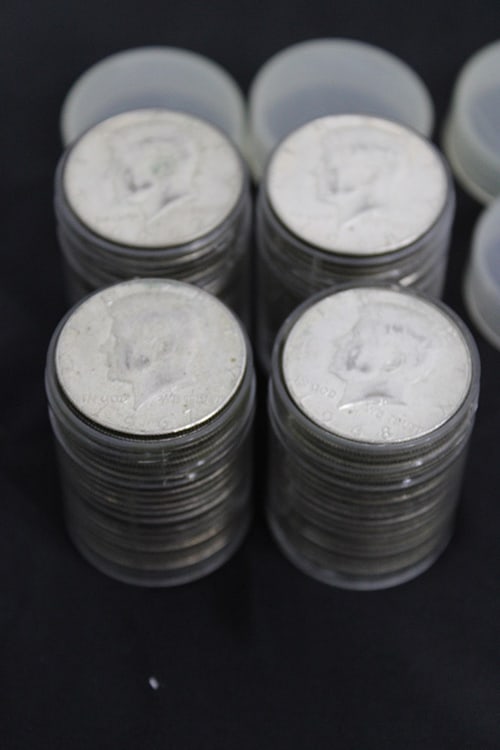 83 Kennedy Halves 1965-1969 (40% Silver) 30.65-ozt.: 83 Kennedy Halves 1965-1969 (40% Silver) 30.65-ozt. 41.50 Face value. Vermont estate.