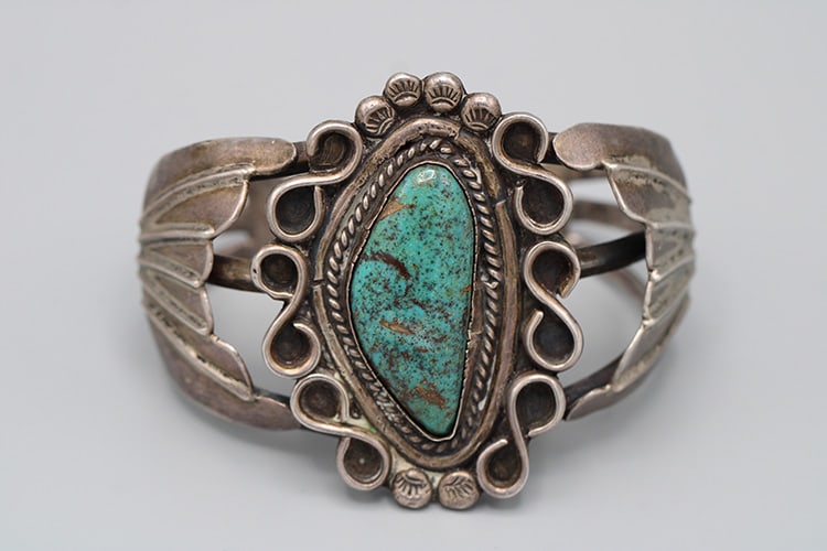 American Navajo Sterling & Turquoise Bracelet (1 of 3)